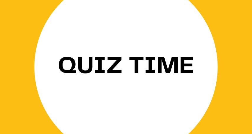Banner with Quiz Time